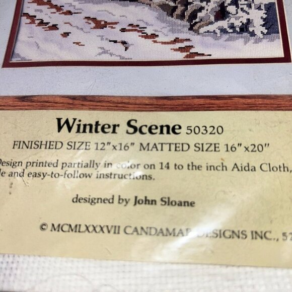 Something Special "Winter Scene" Counted Cross Stitch Kit 50320- 12x16 NEW - Picture 7 of 7